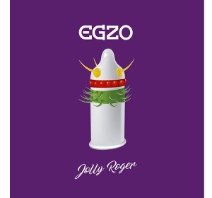 EGZO STIMULIERENDES KONDOM MIT NOPPEN JOLLY ROGER MEDIUM 1 STÜCK