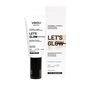 Veoli Botanica Let's Glow Illuminierend-feuchtigkeitsspendende BB-Creme für trockene und normale Haut SPF20 3.0 W Golden Beige 30 ml