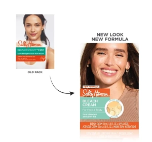 Sally Hansen Set zum Aufhellen der Gesichts- und Körperbehaarung: Creme 50 ml + Aktivator 50 ml