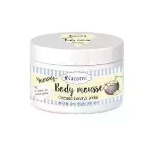 Nacomi Leichte feuchtigkeitsspendende Körpermousse „Coconut-Banana Shake“ 180 ml