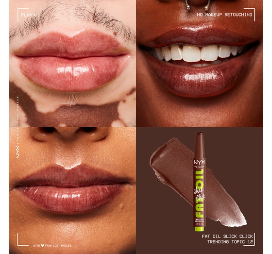 NYX PROFESSIONAL MAKEUP FAT OIL SLICK CLICK LIPPENBALSAM 12 TRENDING TOPIC 2G