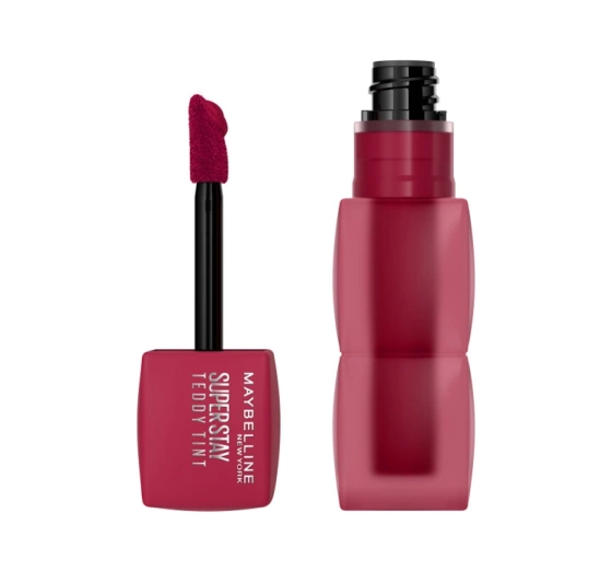 Kliknij na zdjęcie, aby je powiększyć Maybelline Super Stay Teddy Tint flüssiger Lippenstift 50 Wild At Heart 5ml