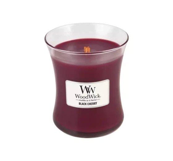 Kliknij na zdjęcie, aby je powiększyć WOODWICK SMALL JAR CANDLE DUFTKERZE BLACK CHERRY 85G