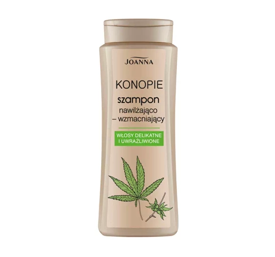 Joanna Konopie Feuchtigkeitsspendendes und stärkendes Shampoo für empfindliches und strapaziertes Haar 400 ml