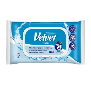 Velvet Pure Feuchtes Toilettenpapier 48 Stück