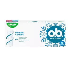 O.B. PRO COMFORT TAMPONS SUPER PLUS 16 STÜCK