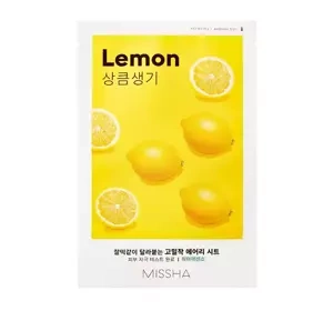 MISSHA AIRY FIT SHEET MASK AUFHELLENDE TUCHMASKE LEMON 19ML