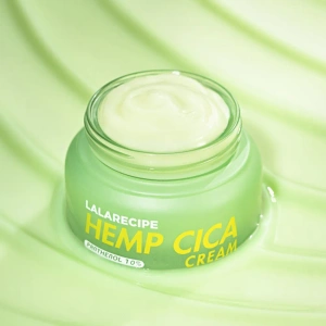 LalaRecipe Hanfsamen-Creme – beruhigende Gesichtscreme mit Hanfsamenextrakt, 50 ml