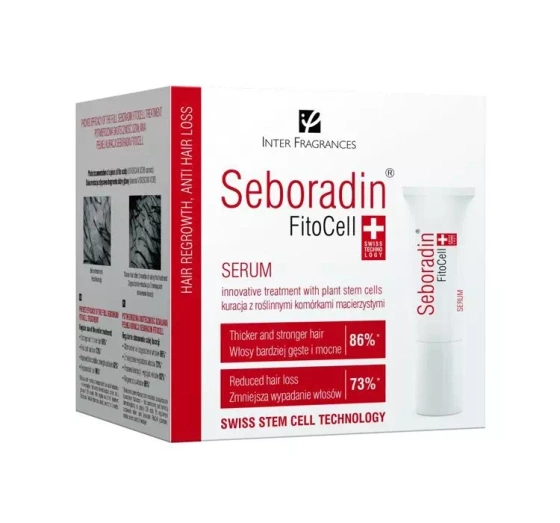 Kliknij na zdjęcie, aby je powiększyć SEBORADIN FITOCELL SERUM - BEHANDLUNG MIT PFLANZLICHEN STAMMZELLEN 42G (7 x 6 G)