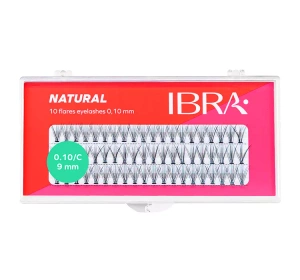 IBRA KÜNSTLICHE WIMPERNBÜSCHEL NATURALS C 9MM