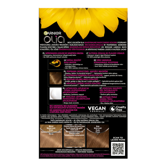 GARNIER OLIA PERMANENTE HAARFARBE OHNE AMMONIAK 7.0 DUNKELBLOND