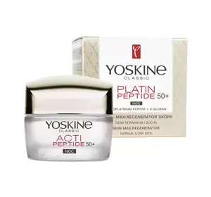 YOSKINE CLASSIC PLATIN PEPTIDE 50+ CREME MAX - REGENERATOR FÜR NACHT 50ML