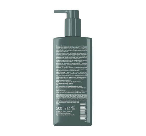 Biovax Men Strong Hair Scalp Detox Anti-Schuppen stärkendes 2in1 Shampoo 200 ml