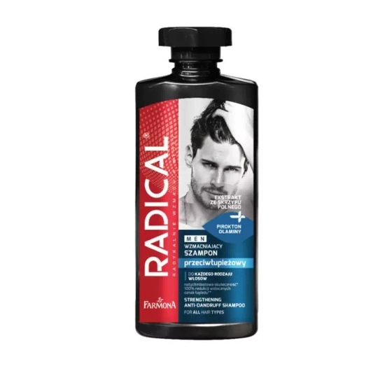 Kliknij na zdjęcie, aby je powiększyć FARMONA RADICAL MEN STÄRKENDES ANTI-SCHUPPEN-SHAMPOO 400ML