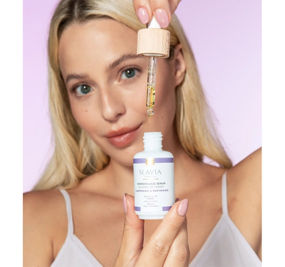 Kliknij na zdjęcie, aby je powiększyć SLAVIA COSMETICS STÄRKENDES GESICHTSÖLSERUM 30ML