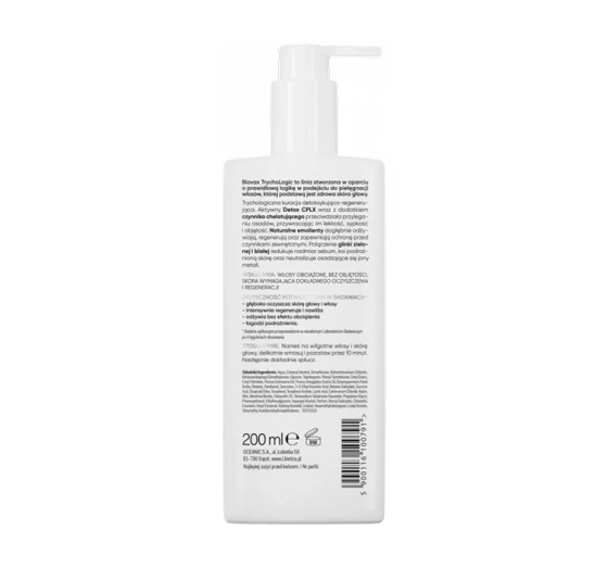 Biovax Trychologic Advanced Detox Haar- und Kopfhautmaske 200 ml