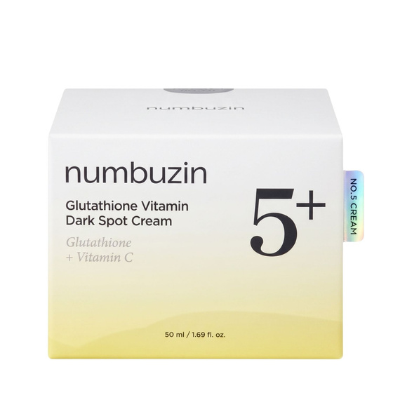 Numbuzin No.5+ Vitamin Glutathione Dark Spot Laser Cream – Creme, die Pigmentflecken sichtbar aufhellt, 50 ml