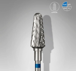 Staleks Pro Expert Hartmetallfräser abgerundeter Stoßkegel Blau FT70B060/14