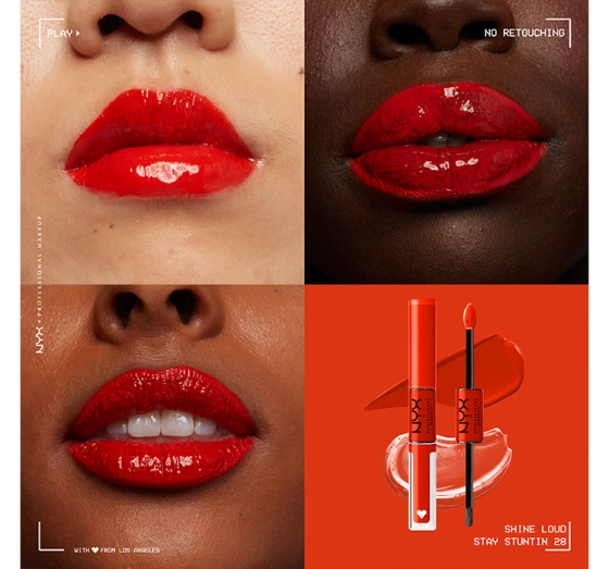 Kliknij na zdjęcie, aby je powiększyć NYX Professional Makeup Shine Loud Flüssiger Lippenstift 28 Stay Stunin 6,8 ml