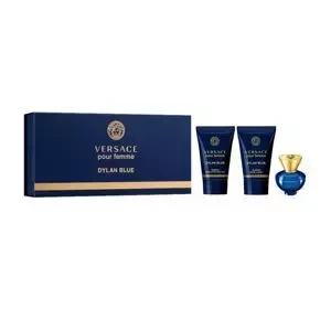 VERSACE DYLAN BLUE POUR FEMME EDP SPRAY 5ML + BL 25ML + SG 25ML SET