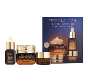 Estée Lauder Advanced Night Repair Eye Cream Skincare Set Repair + Brighten + Hydrate Set Creme 15 ml + Mini Creme 5 ml + Serum 7 ml