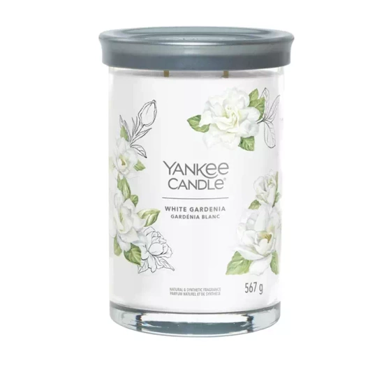 Kliknij na zdjęcie, aby je powiększyć YANKEE CANDLE SIGNATURE DUFTKERZE TUMBLER WHITE GARDENIA 567G