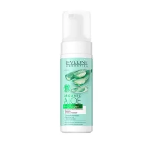 EVELINE ORGANIC ALOE + COLLAGEN REINIGENDER UND HEILENDER GESICHTSSCHAUM 150ML