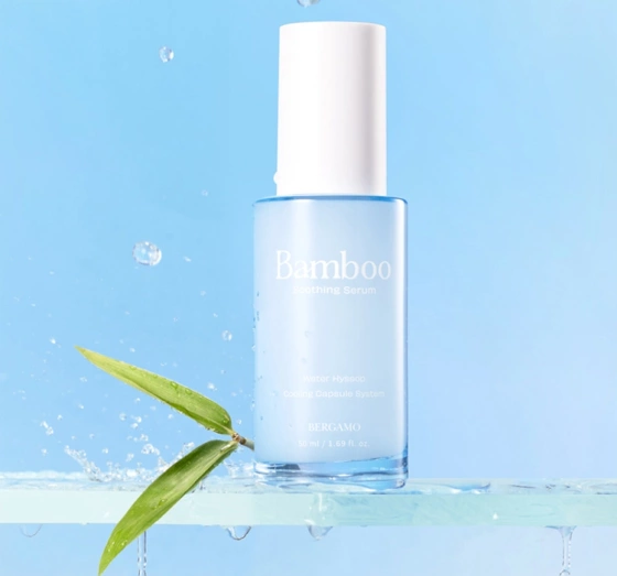 Kliknij na zdjęcie, aby je powiększyć Bergamo Bamboo Soothing Serum – beruhigendes und kühlendes Serum mit Bambus, 50 ml