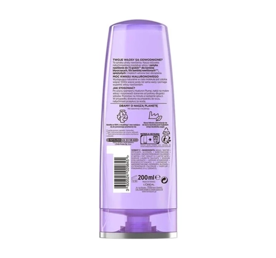 LOREAL ELSEVE HYALURON PLUMP CONDITIONER FÜR DEHYDRIERTES HAAR 200ML