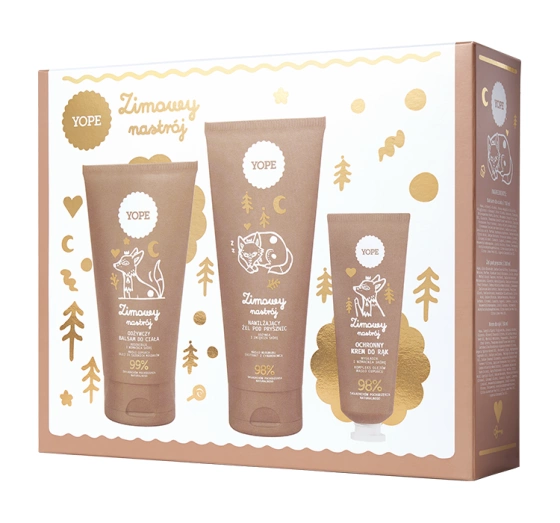 Yope Winterstimmung Geschenkset Körperbalsam 150 ml + Duschgel 200 ml + Handcreme 50 ml