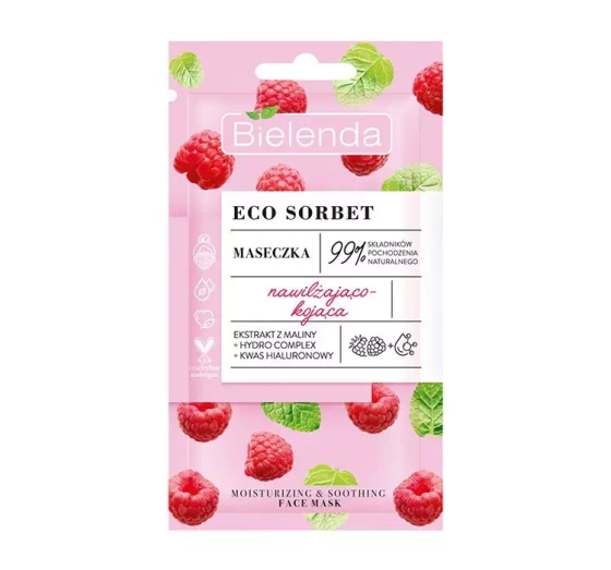 Kliknij na zdjęcie, aby je powiększyć BIELENDA ECO SORBET HIMBEERE GESICHTSMASKE 8G