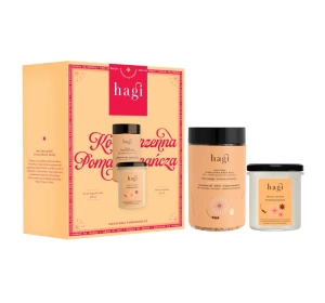 Hagi Spicy Orange Geschenkset Badesalz 480 g + Sojaduftkerze 215 ml