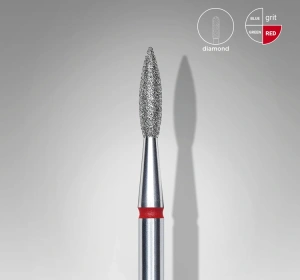 Staleks Pro Expert Diamantfräser „Scharfe Flamme“ Rot FA11R021/8