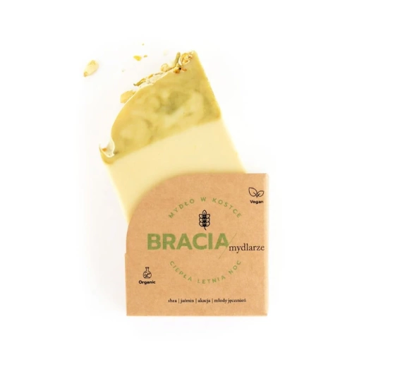 Bracia Mydlarze Jasmin-Seifenstück „Warme Sommernacht“ 120 g