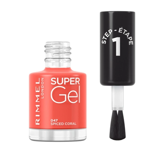 Rimmel Super Gel Gel Nagellack 047 Spiced Coral 12ml