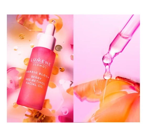 Kliknij na zdjęcie, aby je powiększyć LUMENE NORDIC BLOOM GESICHTSÖL MIT KOMPLEX BERRY PRE-RETINOL 30ML