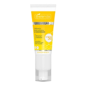 Bielenda Professional Supremelab Barrier Renew – pflegende Schutzcreme mit Ceramiden, LSF 50, 40 ml