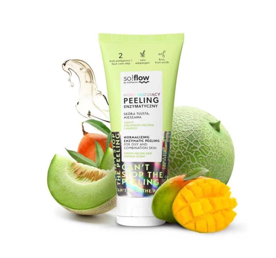 Kliknij na zdjęcie, aby je powiększyć So!Flow Enzymatisches Gesichtspeeling für fettige und Mischhaut 75ml