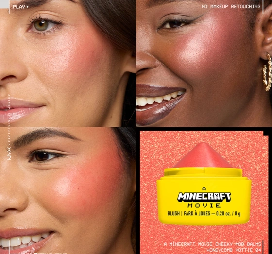 NYX Professional Makeup × A Minecraft Movie Cremiges Rouge 04 Honeycomb Hottie 8 g