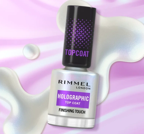 Kliknij na zdjęcie, aby je powiększyć Rimmel Holographic Top Coat Nagellack 12ml