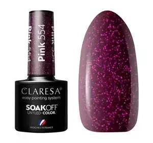 CLARESA SOAK OFF HYBRIDLACK PINK 554 5G