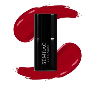 SEMILAC UV HYBRID NAGELLACK INTENSE RED 027