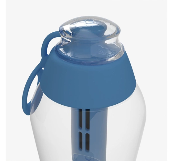 Kliknij na zdjęcie, aby je powiększyć Dafi Soft Wasserflasche mit Aktivkohlefilter 0,5 l Blau