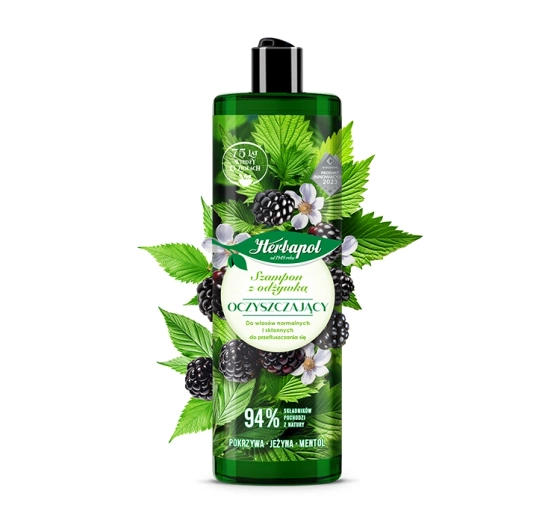 HERBAPOL POLANA SHAMPOO + CONDITIONER FÜR FETTIGES HAAR 400ML