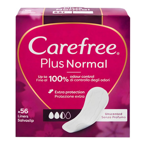 Carefree Plus Original Unscented Slipeinlagen, 56 Stück