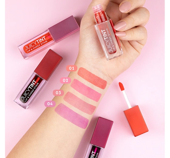 GOLDEN ROSE JUICY TINT LIP & CHEEK STAIN LIPPENSTIFT UND WANGENROUGE 2IN1 01 PEACH SORBE 5,2ML