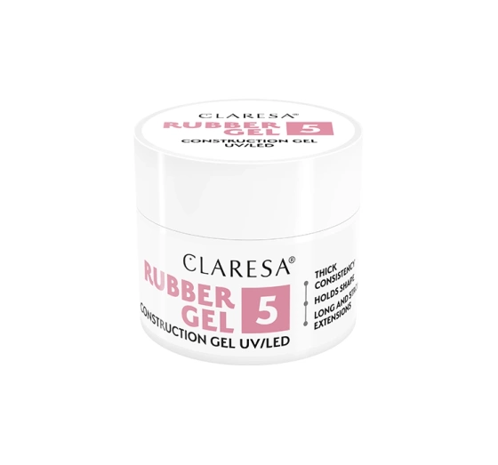Kliknij na zdjęcie, aby je powiększyć CLARESA RUBBER GEL AUFBAUGEL UV/LED 5 12G