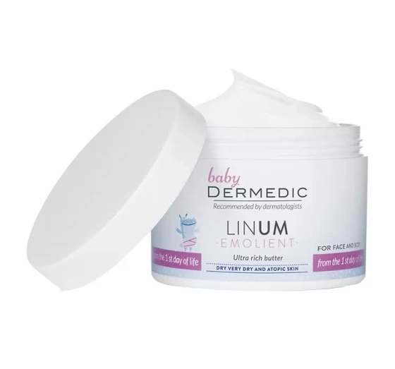 DERMEDIC BABY LINUM EMOLLIENT FETTIGENDE KÖRPERBUTTER 225ML