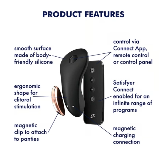 Satisfyer Little Secret – ferngesteuerter Vibrator in Schwarz
