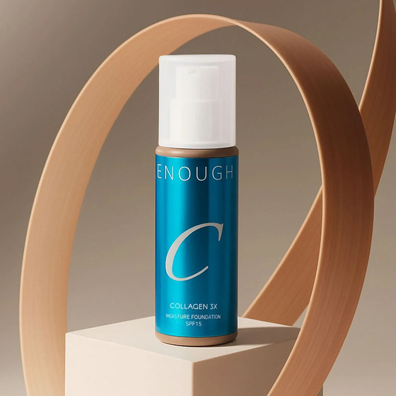 Kliknij na zdjęcie, aby je powiększyć Enough Collagen 3X Moisture Foundation – feuchtigkeitsspendende Gesichtsgrundierung mit LSF 15, 13N, 100 ml